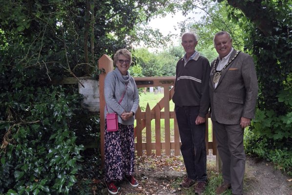 New Gates at Layston Churchyard 